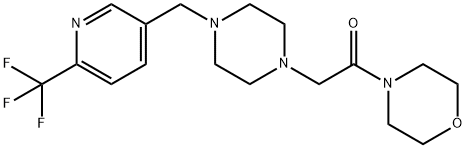 4-[(4-([6-(TRIFLUOROMETHYL)PYRIDIN-3-YL]METHYL)PIPERAZIN-1-YL)ACETYL]MORPHOLINE