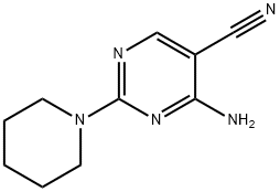 4-AMINO-2-(1-PIPERIDINYL)PYRIMIDINE-5-CARBONITRILE Structural