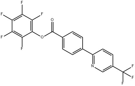 Pentafluorophenyl 4-[5-(trifluoromethyl)pyridin-2-yl]benzoate Structural