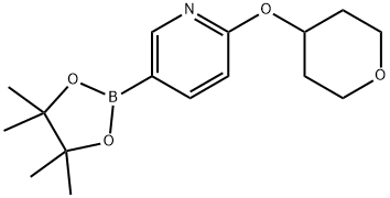 2-(Tetrahydropyran-4-yloxy)pyridine-5-boronic acid, pinacol ester Structural