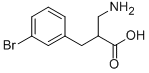 3-AMINO-2-(3-BROMOBENZYL)PROPIONIC ACID Structural