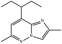 IMidazo[1,2-b]pyridazine, 8-(1-ethylpropyl)-2,6-diMethyl- Structural