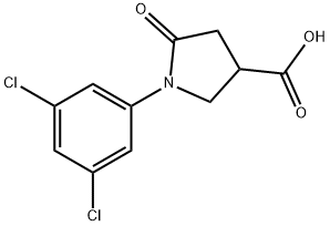 1-(3,5-DICHLOROPHENYL)-5-OXOPYRROLIDINE-3-CARBOXYLIC ACID Structural