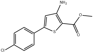 Methyl 3-amino-5-(4-chlorophenyl)thiophene-2-carboxylate Structural