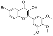 4H-1-BENZOPYRAN-4-ONE, 6-BROMO-3-HYDROXY-2-(3,4,5-TRIMETHOXYPHENYL)-