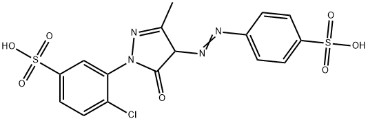 1-(2-CHLORO-5-SULFOPHENYL)-3-METHYL-4-(4-SULFOPHENYL)AZO-2-PYRAZOLIN-5-ONE DISODIUM SALT