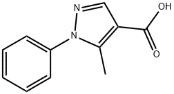 5-METHYL-1-PHENYL-1H-PYRAZOLE-4-CARBOXYLIC ACID Structural