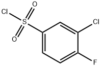 3-CHLORO-4-FLUOROBENZENESULFONYL CHLORIDE Structural