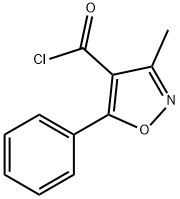 3-METHYL-5-PHENYL-4-ISOXAZOLECARBONYL CHLORIDE Structural