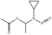 Acetic acid, 1-(cyclopropylnitrosamino)ethyl ester Structural