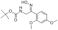 [2-(2,4-DIMETHOXY-PHENYL)-2-HYDROXYIMINO-ETHYL]-CARBAMIC ACID TERT-BUTYL ESTER Structural