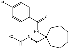 4-CHLORO-N-[1-(N-HYDROXYCARBAMIMIDOYL)-CYCLOHEPTYL]-BENZAMIDE Structural