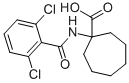 1-(2,6-DICHLORO-BENZOYLAMINO)-CYCLOHEPTANECARBOXYLIC ACID Structural