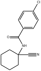 4-CHLORO-N-(1-CYANO-CYCLOHEXYL)-BENZAMIDE Structural