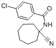 4-CHLORO-N-(1-CYANO-CYCLOHEPTYL)-BENZAMIDE Structural