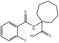 1-(2-FLUORO-BENZOYLAMINO)-CYCLOHEPTANECARBOXYLIC ACID