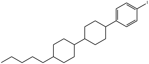 Benzene,1-iodo-4-(4'-pentyl[1,1'-bicyclohexyl]-4-yl)- Structural