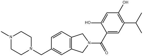 (2,4-dihydroxy-5-isopropylphenyl)(5-((4-Methylpiperazin-1-yl)Methyl)isoindolin-2-yl)Methanone