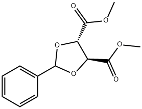 (+)-DIMETHYL 2,3-O-BENZYLIDENE-D-TARTRATE Structural