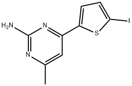 4-(5-IODOTHIEN-2-YL)-6-METHYLPYRIMIDIN-2-AMINE