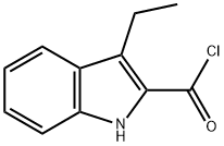 Indole-2-carbonyl chloride, 3-ethyl- (7CI) Structural