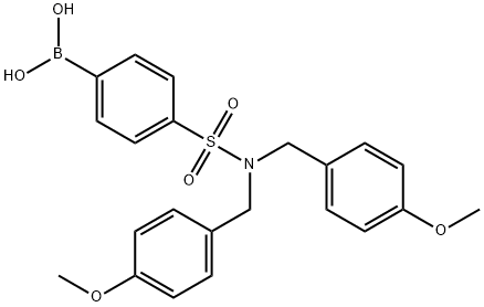 4-(N,N-BIS(4-METHOXYBENZYL)SULFAMOYL)PHENYLBORONIC ACID Structural