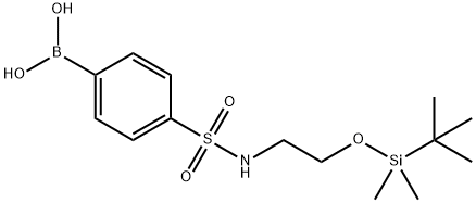 4-{N-[2-(TERT-BUTYLDIMETHYLSILYLOXY)ETHYL]SULPHAMOYL}BENZENEBORONIC ACID 96