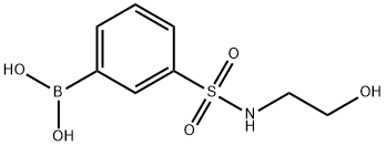 3-N-(2-HYDROXYETHYLSULPHAMOYL)BENZENEBORONIC ACID 98 Structural