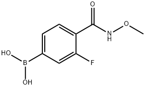 3-FLUORO-4-(METHOXYCARBAMOYL)BENZENEBORONIC ACID 97 Structural