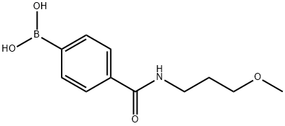 4-(3-METHOXYPROPYLCARBAMOYL)PHENYLBORONIC ACID Structural