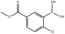 2-CHLORO-5-(METHOXYCARBONYL)BENZENEBORONIC ACID 98 Structural