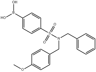 4-[N-BENZYL-N-(4-METHOXYBENZYL)SULPHAMOYL]BENZENEBORONIC ACID 98 Structural