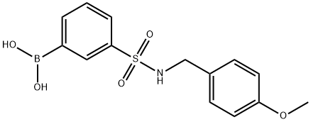 3-[N-(4-METHOXYBENZYL)SULFAMOYL]PHENYLBORONIC ACID Structural