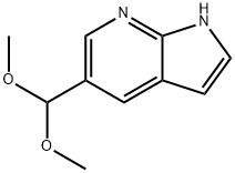 5-DIMETHOXYMETHYL-1H-PYRROLO[2,3-B]PYRIDINE Structural