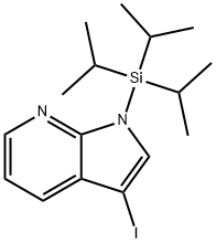 3-IODO-1-TRIISOPROPYLSILANYL-1H-PYRROLO[2,3-B]PYRIDINE Structural