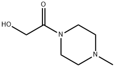 Piperazine, 1-(hydroxyacetyl)-4-methyl- (9CI) Structural