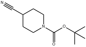 1-Boc-4-cyanopiperidine Structural
