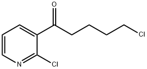 2-CHLORO-3-(5-CHLOROVALERYL)PYRIDINE Structural