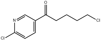 2-CHLORO-5-(5-CHLOROVALERYL)PYRIDINE Structural