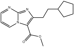 METHYL 2-CYCLOPENTYLETHYL-IMIDAZO[1,2-A]PYRIMIDINE 3-CARBOXYLATE