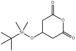 3-(tert-Butyldimethylsilyloxy)glutaric anhydride Structural