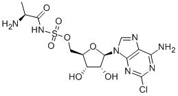 (+)-5'-O-[[(S)-2-Amino-1-oxopropyl]aminosulfonyl]-2-chloroadenosine