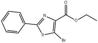 5-BROMO-2-PHENYLTHIAZOLE-4-CARBOXYLIC ACID ETHYL ESTER Structural