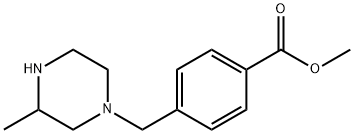 METHYL 4-(3-METHYLPIPERAZIN-1-YLMETHYL)BENZOATE Structural