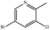 5-BROMO-3-CHLORO-2-METHYLPYRIDINE Structural