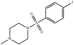 1-[(4-iodophenyl)sulfonyl]-4-methylpiperazine Structural