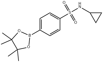 4-(N-CYCLOPROPYLSULFONAMIDE)PHENYLBORONIC ACID PINACOL ESTER Structural