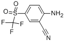 2-amino-5-(trifluoromethylsulfonyl)benzonitrile Structural