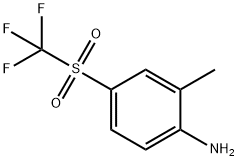 2-methyl-4-(trifluoromethylsulfonyl)benzenamine Structural