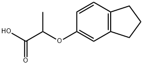 2-(INDAN-5-YLOXY)-PROPIONIC ACID Structural